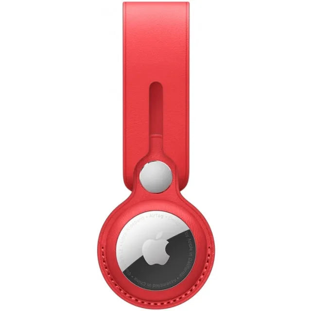 MK0V3ZM/A Apple Airtag Leather Loop (PRODUCT) Red