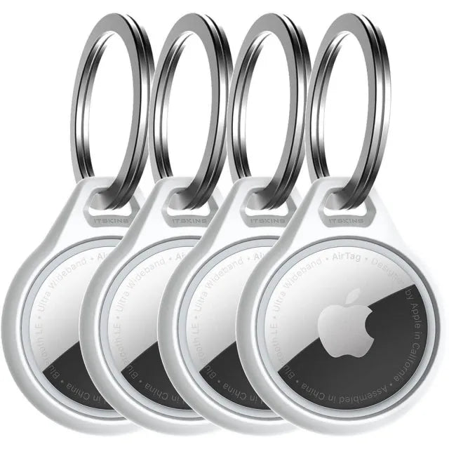 ITSKINS Level 2 AirCover Solid for Apple Airtag White (4-Pack)