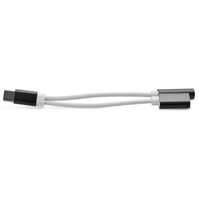 Xccess USB-C Splitter mit 3,5mm Klinkenanschluss Weiß/Schwarz