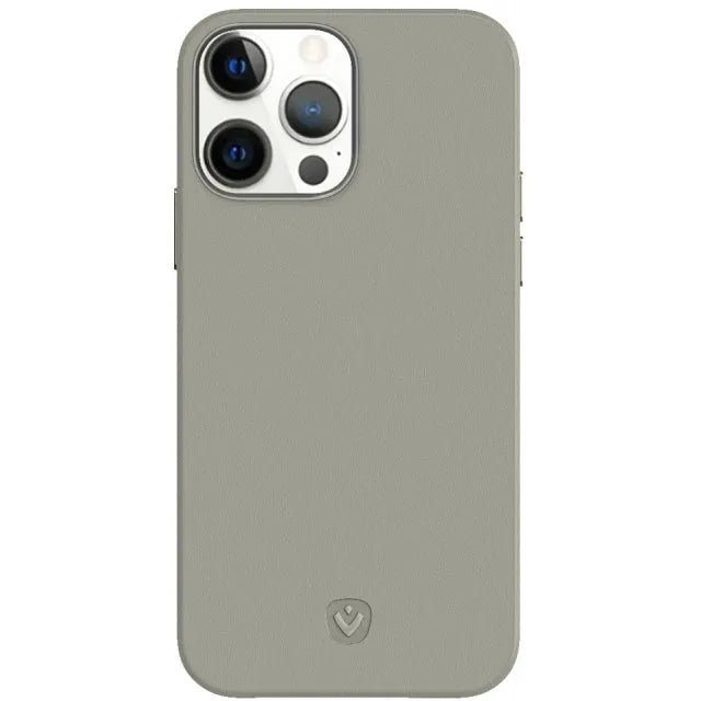 Valenta Leather Back Cover Snap Luxe Apple iPhone 13 Pro Max Grau