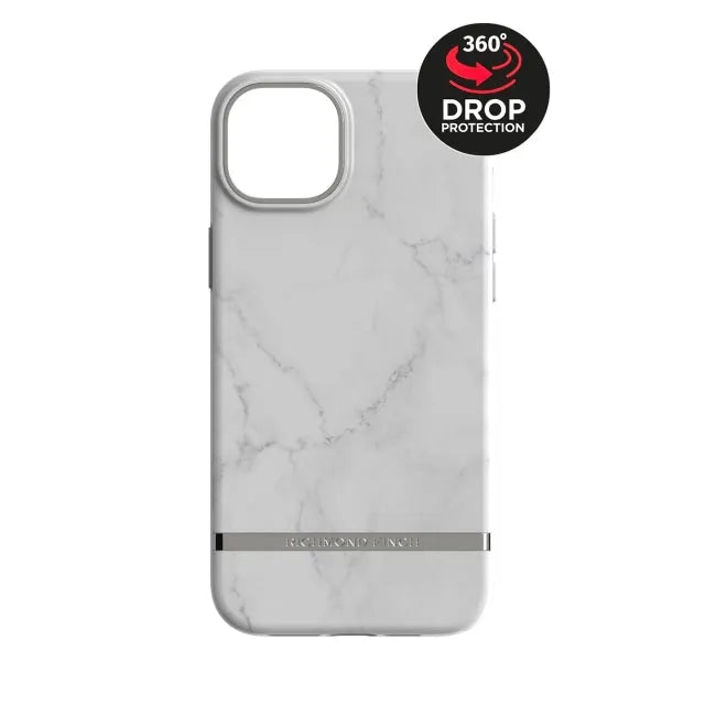 Richmond & Finch Freedom Series One-Piece Apple iPhone 14 Plus Marbre blanc