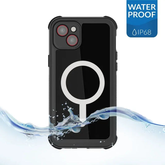 Ghostek Nautical Waterproof MagSafe Case + Belt Swivel Holster Apple iPhone 14 Plus Black