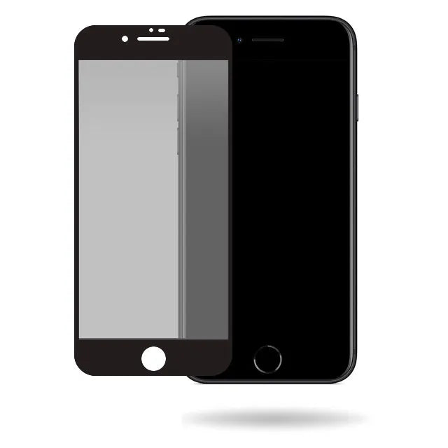 Mobilize Privacy Glass Displayschutzfolie - Schwarzer Rahmen - für Apple iPhone 6/6S/7/8/SE (2020/2022)