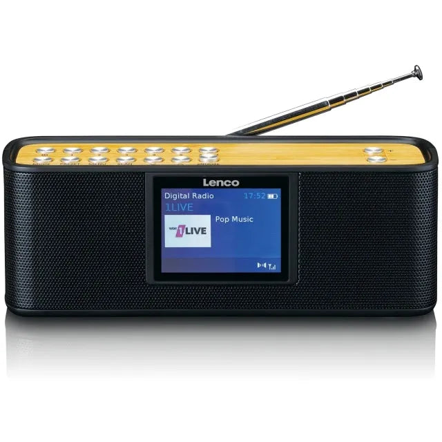 PDR-045BK Lenco Tragbares Internet-DAB+-Bluetooth-Radio Schwarz