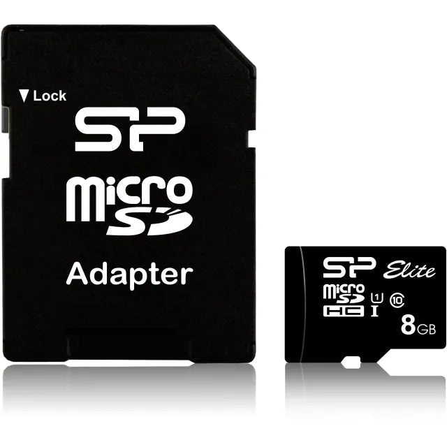 Silicon Power Micro SDHC inkl. SD-Adapter 8GB UHS-1 Class 10