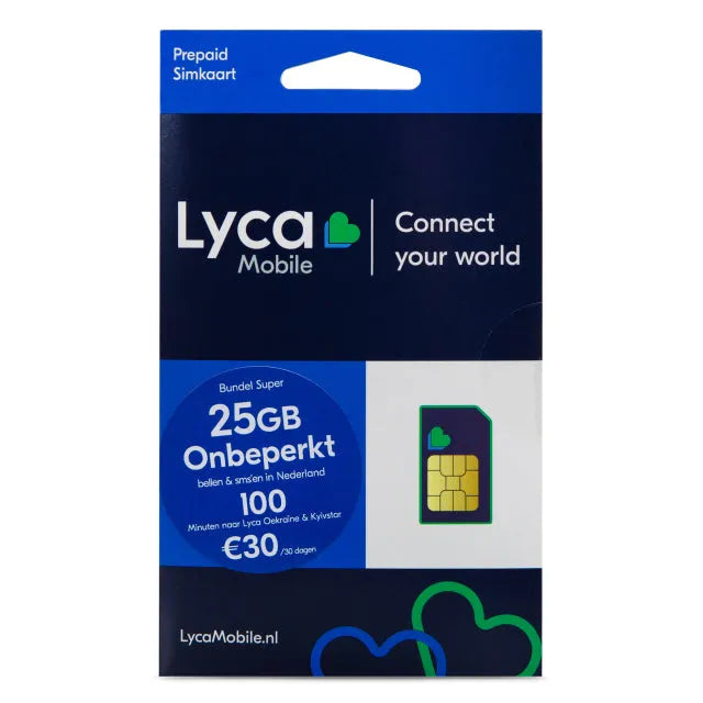 Lycamobile Holland-Paket Super