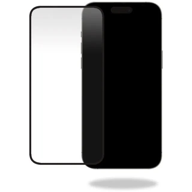 Mobilize Glas Displayschutzfolie - Schwarzer Rahmen - Apple iPhone 15 Pro Max