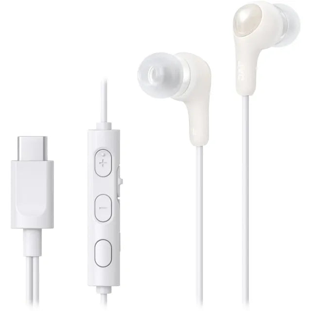 HA-FR9UC JVC Écouteurs Stéréo Intra-auriculaires Gumy USB-C + Télécommande Blanc