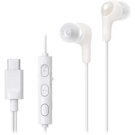 HA-FR9UC JVC Écouteurs Stéréo Intra-auriculaires Gumy USB-C + Télécommande Blanc