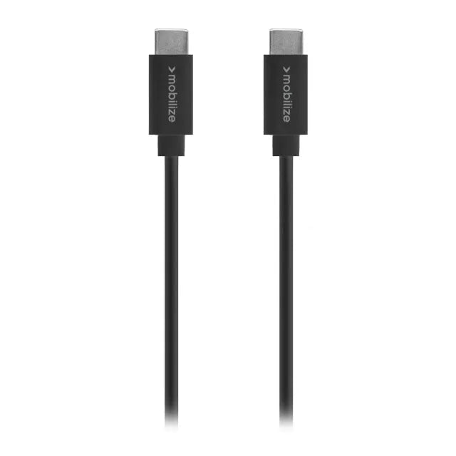 Mobilize Kabel USB-C auf USB-C 1m. 60W Schwarz (BULK)