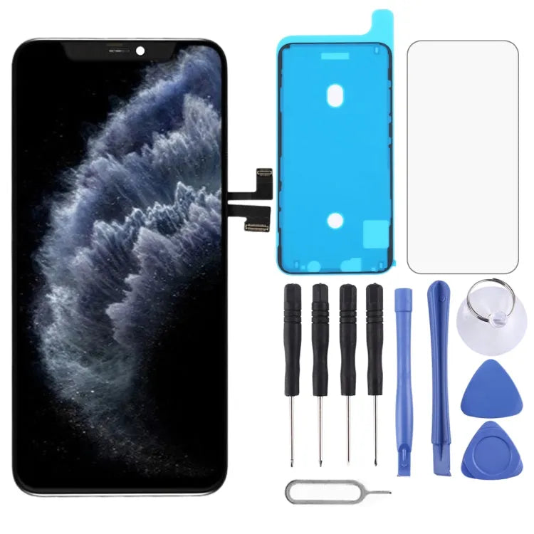 GX OLED display-unit met frame voor iPhone 11 Pro Max (zwart)