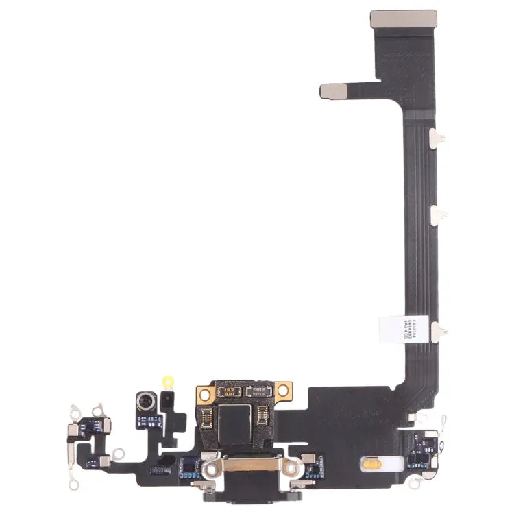 DC-laadconnector flexkabel voor iPhone 11 Pro Max (A2161, A2218, A2220) (zwart) (2019)