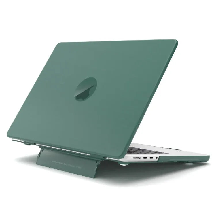 Coque de protection givrée transparente pour ordinateur portable Macbook Pro 13 A1706/A1708/A1989/A2159/A2289/A2251/A2338 (vert foncé)