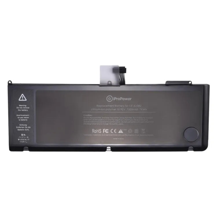 Accu A1382 7200mAh voor MacBook Pro 15 inch A1286 (2011-2012)