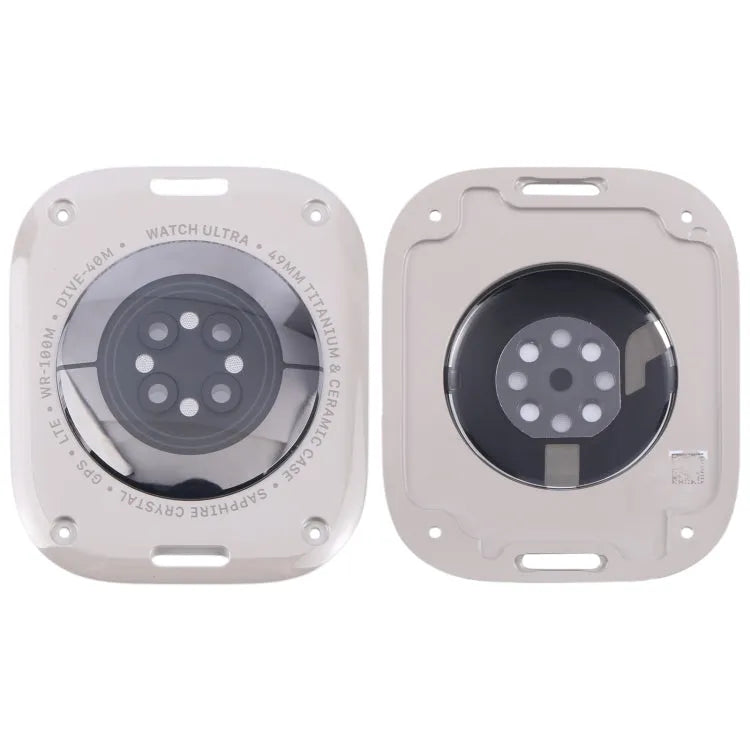 Originele glazen achterkant voor Apple Watch Ultra 1/2 49 mm A2684 (zilver)