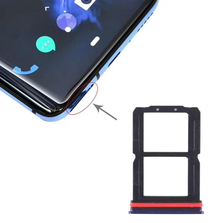 Simkaarthouder voor OnePlus 7 (blauw)