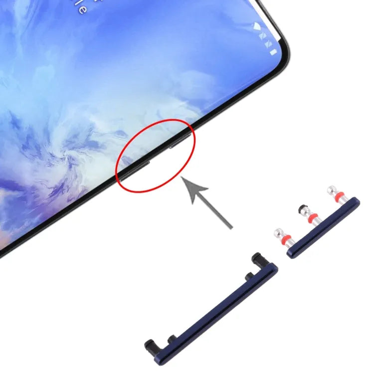 Aan/uit- en volumeknop Flex Kabel voor OnePlus 7 Pro (blauw)