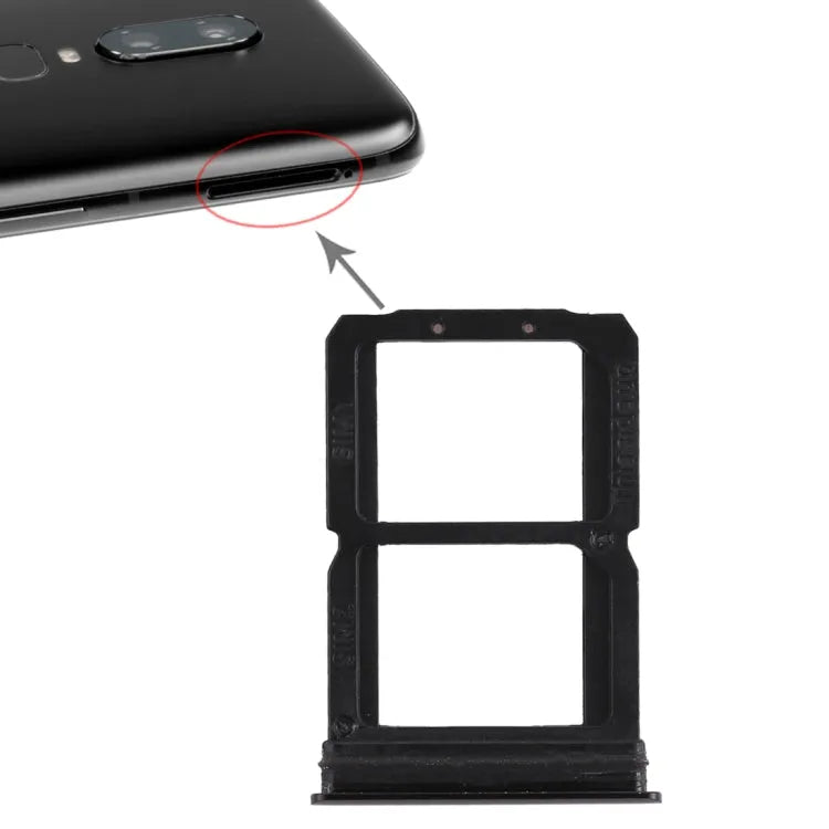 SIM-Kartenhalter für OnePlus 6 (Schwarz)