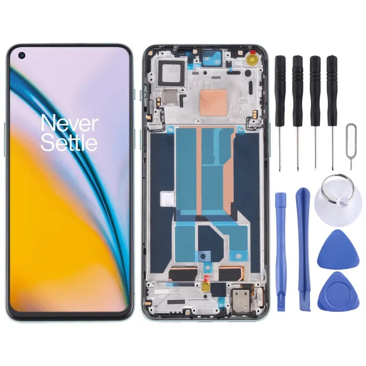 Display unit voor OnePlus Nord 2 5G DN2101 DN2103 (groen)