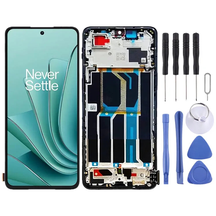 Display unit met frame voor OnePlus Ace 2V PHP110 (zwart)