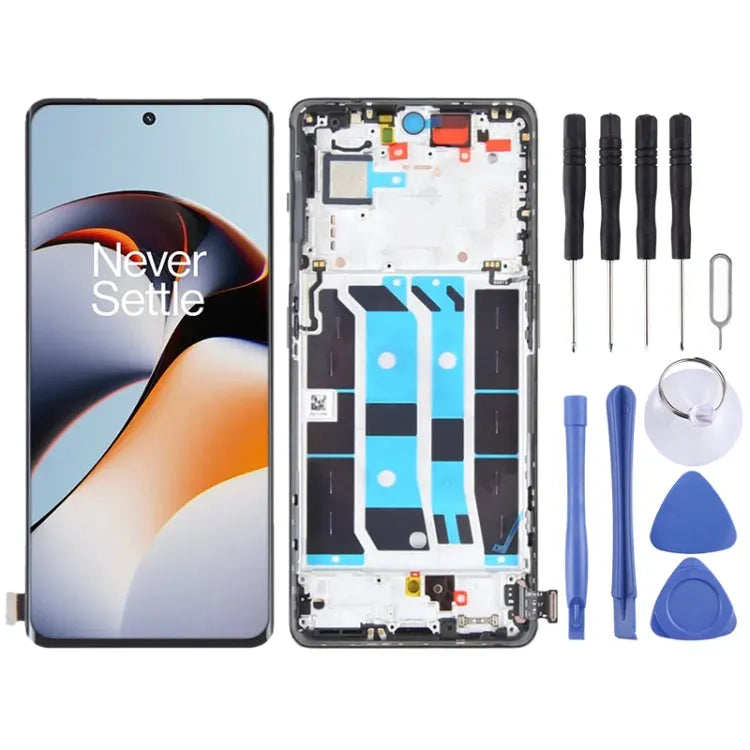 Display unit met frame voor OnePlus Ace 2 PHK110 (zwart)