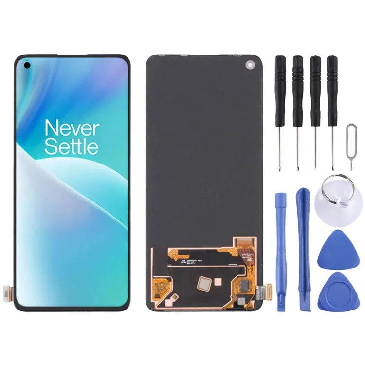 AMOLED Display unit voor OnePlus Nord 2T CPH2399 CPH2401 (zwart)