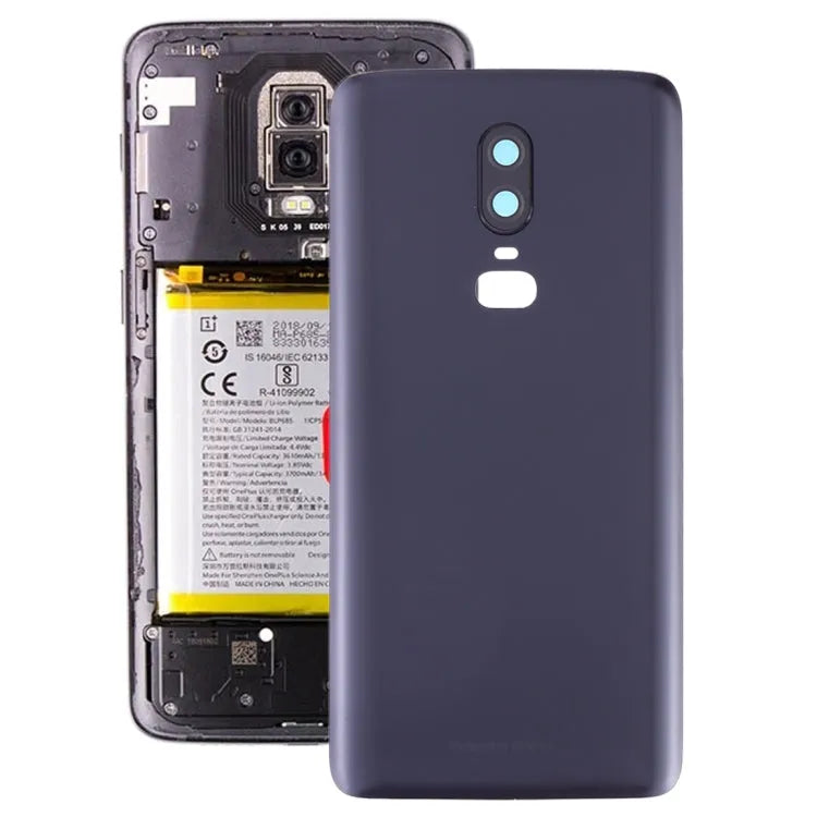 Backcover voor OnePlus 6 (zwart)