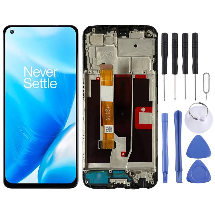 Display unit voor OnePlus Nord N200 5G DE2118 (zwart)