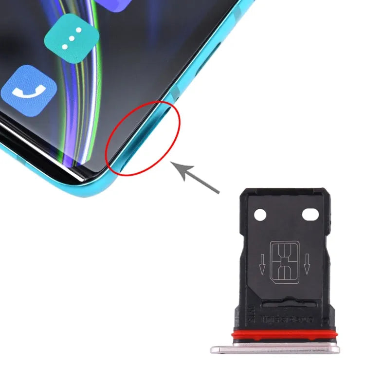Simkaarthouder voor OnePlus 8 (zilver)