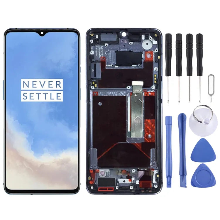 Display unit voor OnePlus 7T HD1900 HD1901 HD1903 HD1905 (babyblauw)
