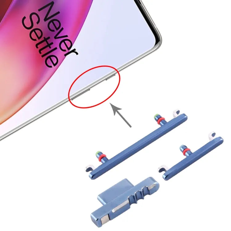 Aan/uit- en volumeknop-flexkabel voor OnePlus 8 (blauw)