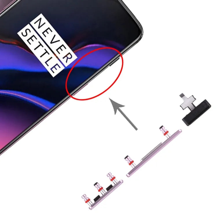 Aan/uit- en volumeknoppenflex voor OnePlus 6T (paars)