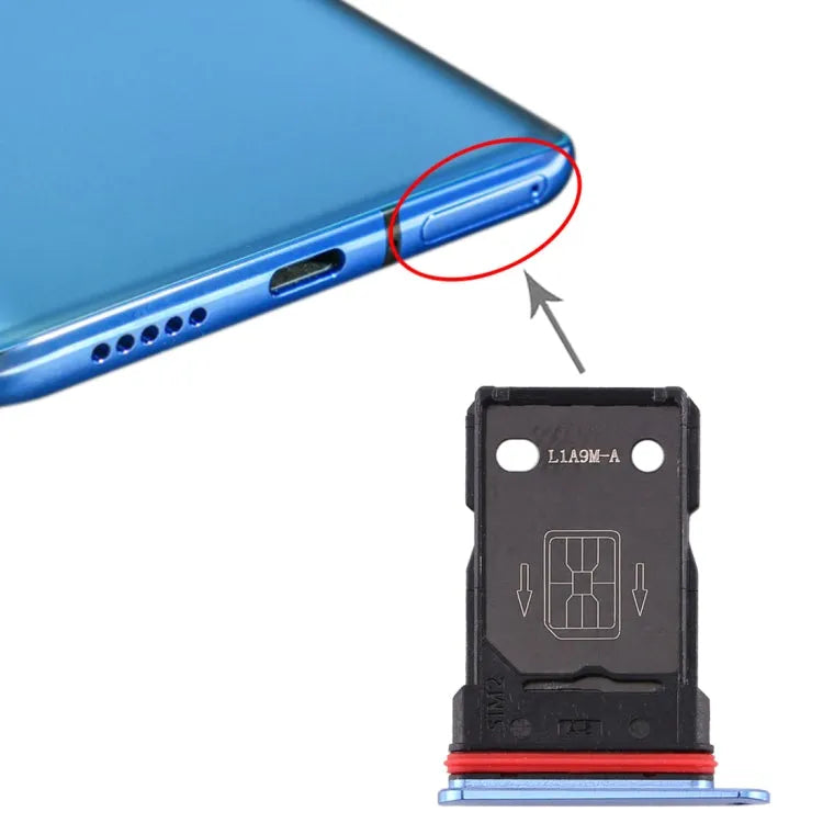 Simkaarthouder voor OnePlus 7T (blauw)