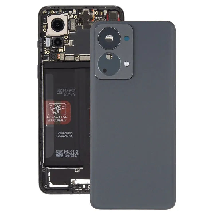 Rückseite für OnePlus Nord 2T CPH2399 CPH2401 (Schwarz)