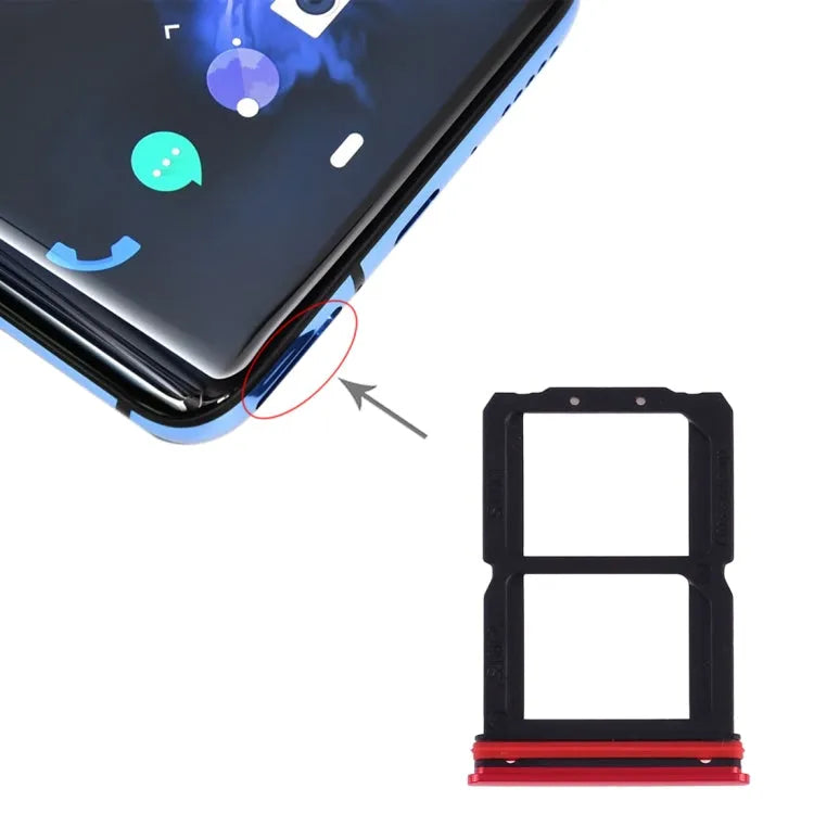 Simkaarthouder voor OnePlus 7 (rood)
