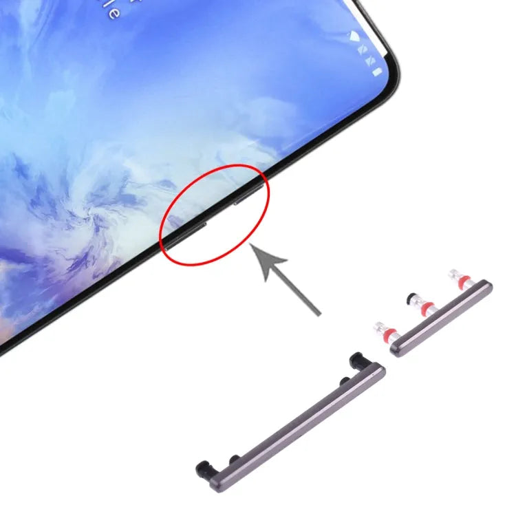 Aan/uit-knop en volumeknop voor OnePlus 7 Pro (grijs)