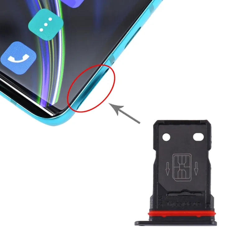 Simkaarthouder voor OnePlus 8 (zwart)