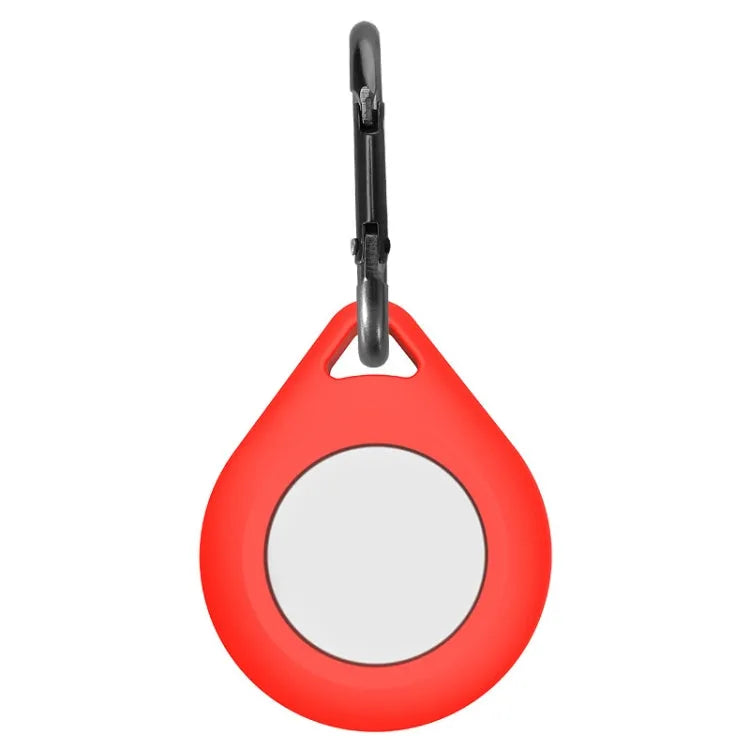 Siliconen beschermhoesje in druppelvorm met hanglus voor Apple AirTag (rood)