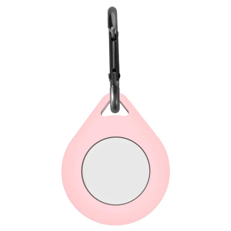 Siliconen beschermhoesje in druppelvorm met hanglus voor Apple AirTag (roze)