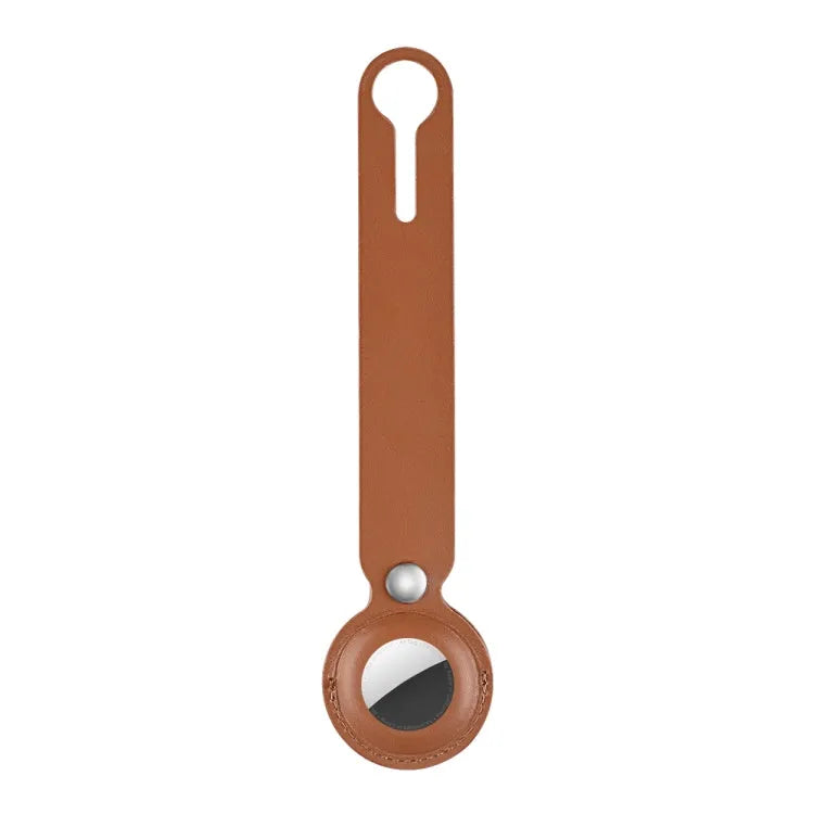 Leren beschermhoesje met sleutelhanger voor Apple AirTag (bruin)