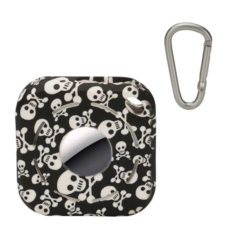 Siliconen beschermhoes met print voor Apple AirTag (grunt head)