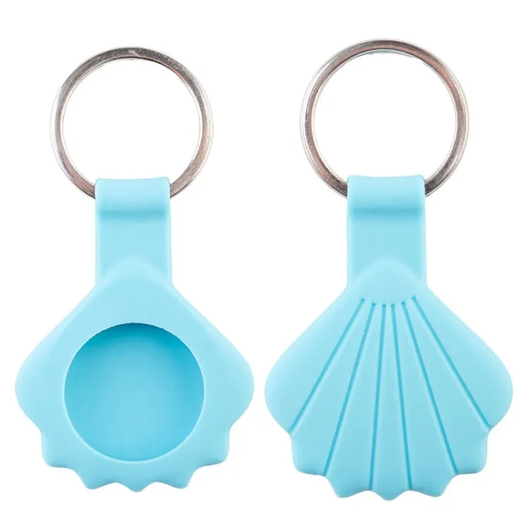 Cartoon siliconen hoesje voor Apple AirTag (shell blauw)