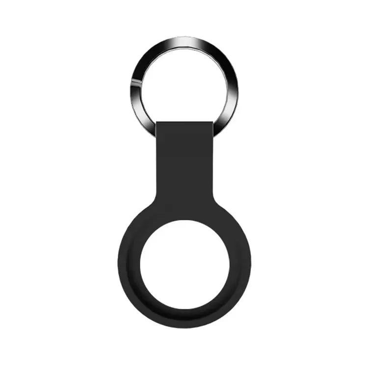 Mutal siliconen beschermhoes met sleutelhanger voor Apple AirTag (zwart)