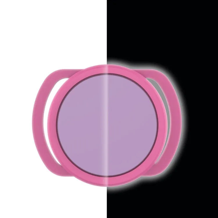 Apple AirTag siliconen houder 2 stuks 35mm (lichtgevend roze + paars)