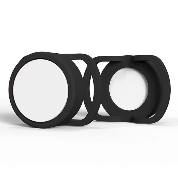 2 Stück Anti-Verlust-Tracker Silikonhülle für AirTag, Größe: 30 mm (Schwarz + Weiß)