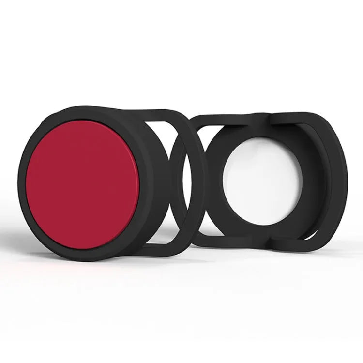 Anti-verlies siliconen hoesje (2 stuks) voor Apple AirTag, maat 35 mm (zwart + rood)