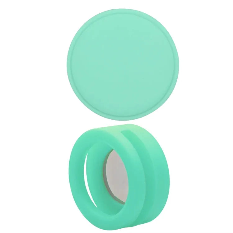 Siliconen hoesje voor Apple AirTag voor huisdierhalsband - 35.9x35.9x19.2mm (lichtgroen)