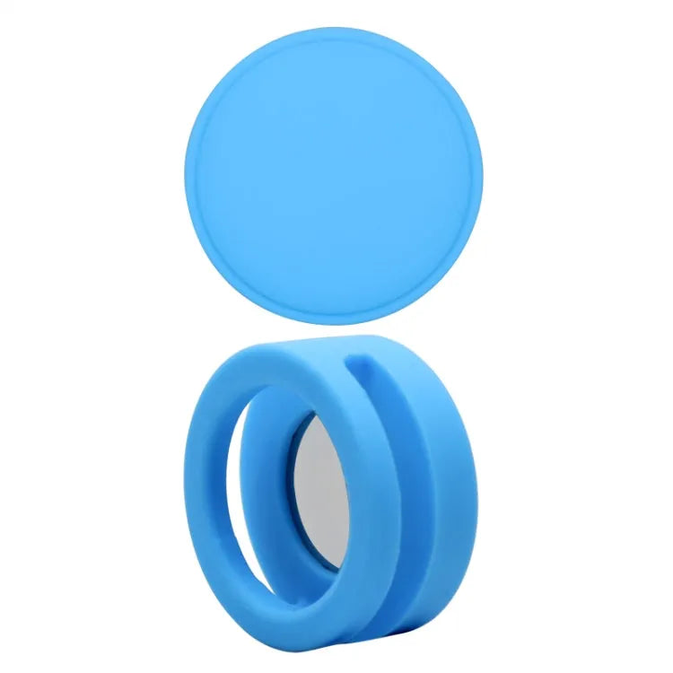 Siliconen hoesje voor Apple AirTag voor huisdierhalsband - 35.9x35.9x19.2mm (sky blue)