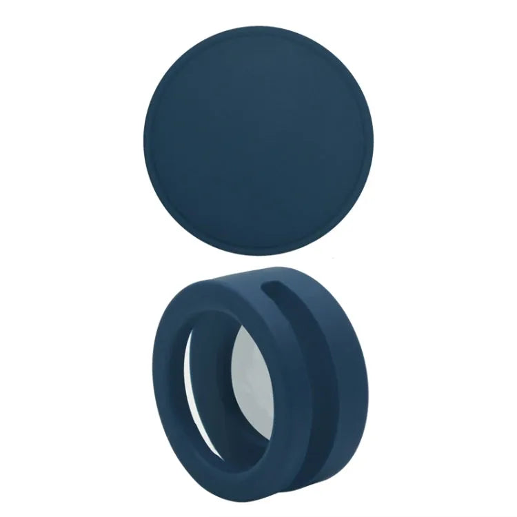 Siliconen hoesje voor Apple AirTag voor huisdierhalsband - 35.9x35.9x19.2mm (blauw)