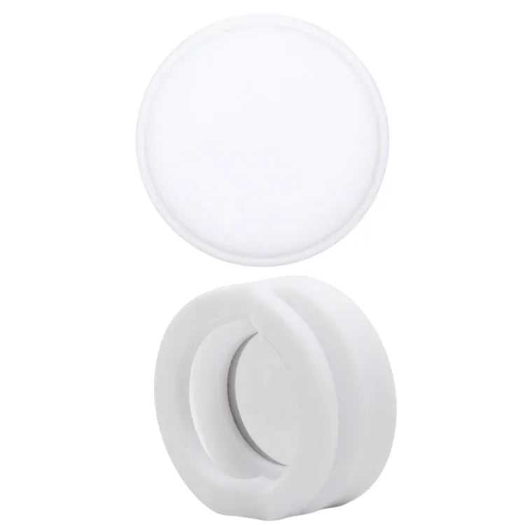 Siliconen beschermhoesje met plakvlak voor Apple AirTag, 34.1x34.1x18.2mm (wit)